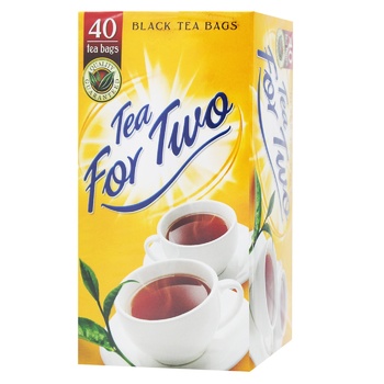 Чай чорний Tea For Two 1,4г*40шт - купити, ціни на Таврія В - фото 1