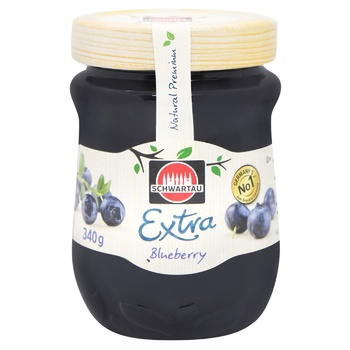 Schwartau Blueberry Jam 340g - buy, prices for NOVUS - photo 1