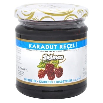 Segmen Black Mulberry Jam without Sugar 230g - buy, prices for COSMOS - photo 1