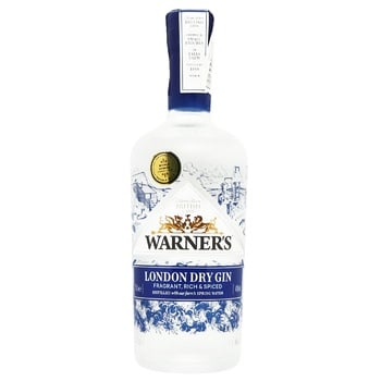 Warner's London Dry Gin 40% 0.7l - buy, prices for WINETIME - photo 1