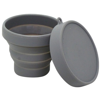 Tourist Silicone Folding Cup with Cover 200ml - buy, prices for METRO - photo 6