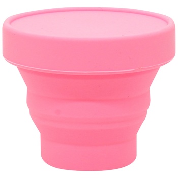 Tourist Silicone Folding Cup with Cover 200ml - buy, prices for METRO - photo 4