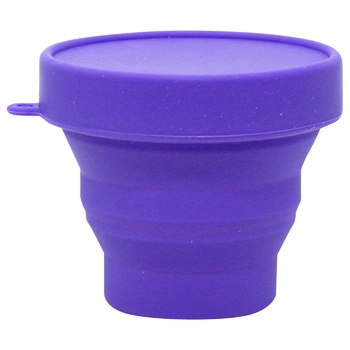 Tourist Silicone Folding Cup with Cover 200ml - buy, prices for METRO - photo 3