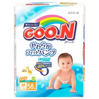 Diapers Goon Pants 7-12kg 58pcs Japan - buy, prices for COSMOS - photo 1