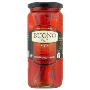 Buono Red Grilled Pepper 465g - buy, prices for ULTRAMARKET - photo 1