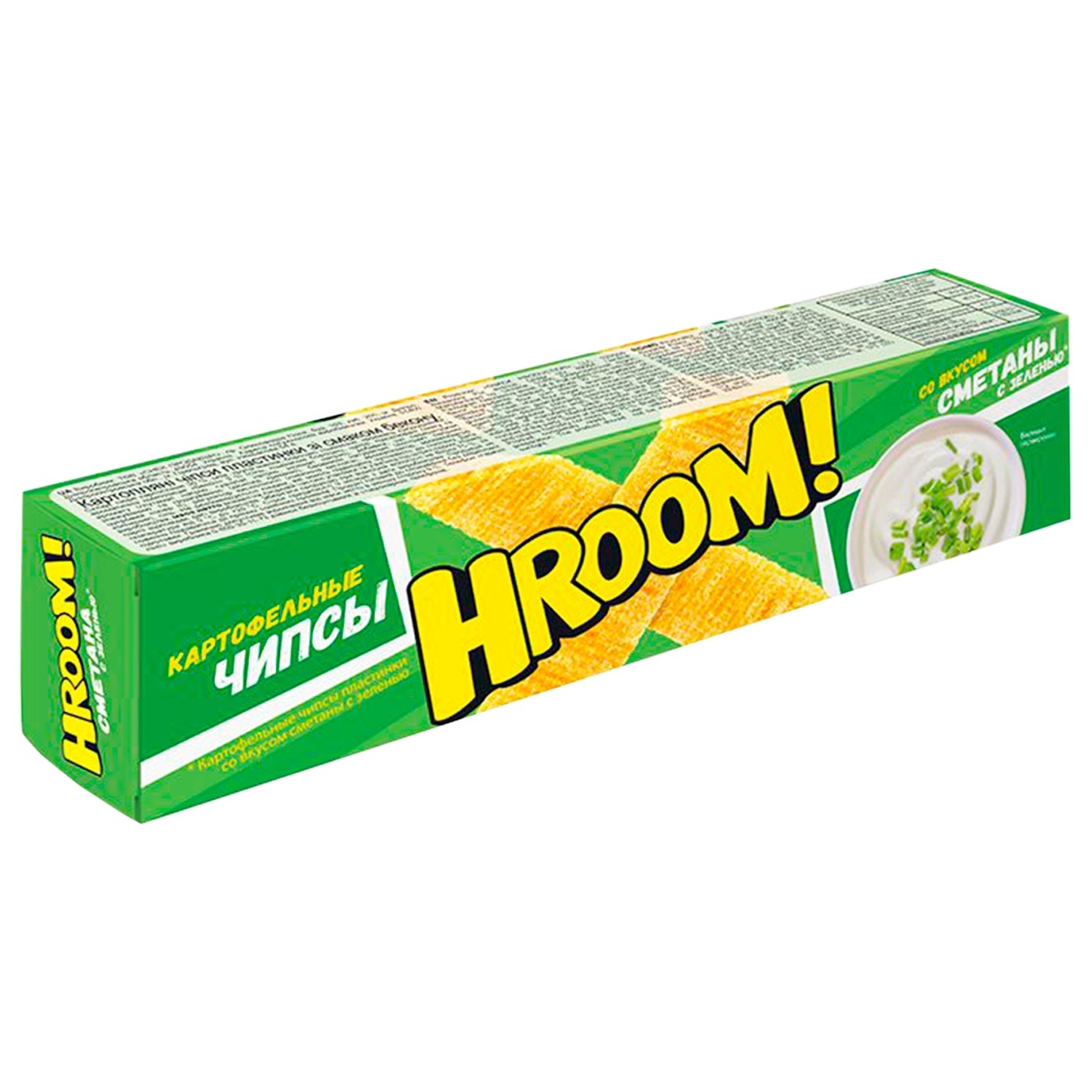 

Чипсы Hroom со вкусом сметаны и зелени 50г