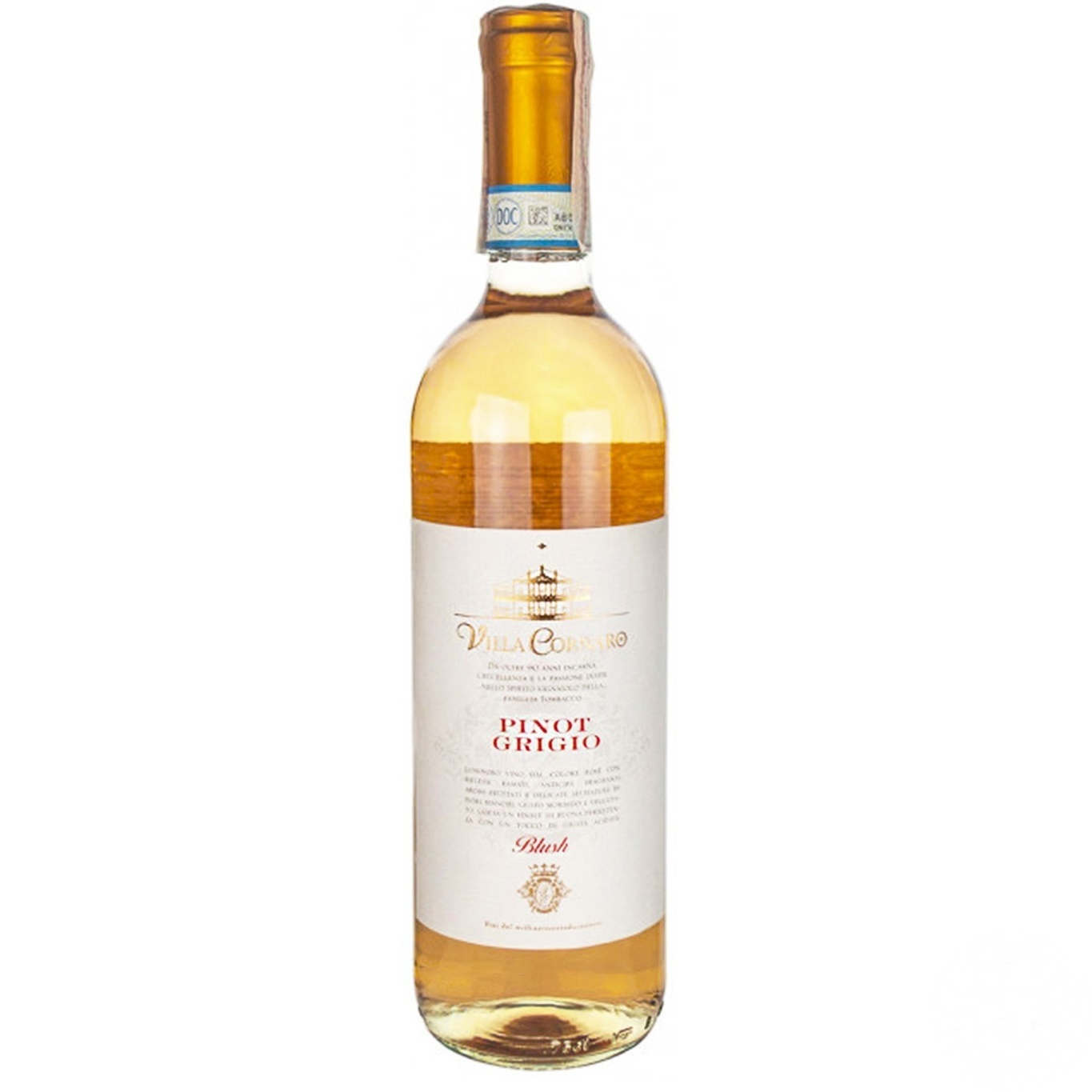 

Вино Villa Gornaro Pinot Grigio Blush Delle Venezie белое сухое 12% 0.75л