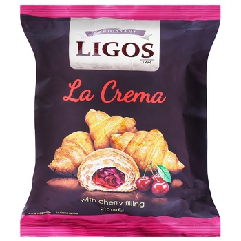 LaCrema Croissant with Cherry Flavor 210g - buy, prices for Auchan - photo 1