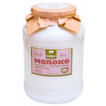 Mother Pasteurized Milk 3.6% 1.5kg - buy, prices for MegaMarket - photo 1