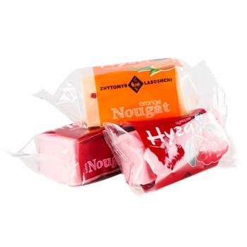 Zhytomyr Lasoshchi Assorted Fruit Nougat Sweets - buy, prices for Auchan - photo 2