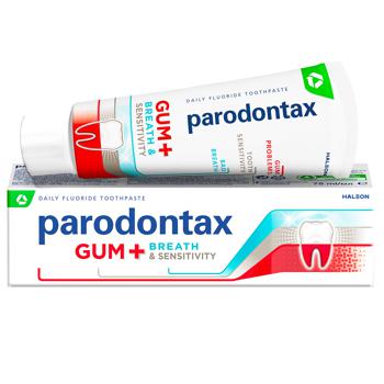 Parodontax Gum + Breath & Sensitive Toothpaste 75ml - buy, prices for Supermarket "Kharkiv" - photo 1