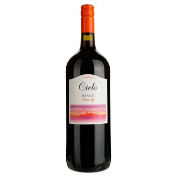 Вино Cielo Merlot красное полусухое 12% 1,5л