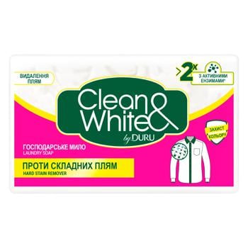 Мыло твердое Duru Clean & White Против тяжелых пятен 120г - купить, цены на Cупермаркет "Харьков" - фото 1