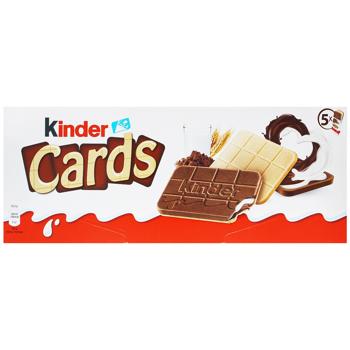 Печиво Kinder Cards 128г - купити, ціни на КОСМОС - фото 1