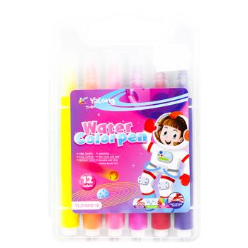 Yalong Water Color Felt-Tip Pens Set 12 Colors - buy, prices for MegaMarket - photo 4