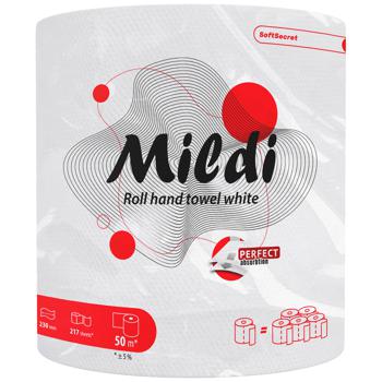 Полотенца бумажные Mildi Soft Secret двухслойные 50м 217 отрывов - купить, цены на Auchan - фото 1