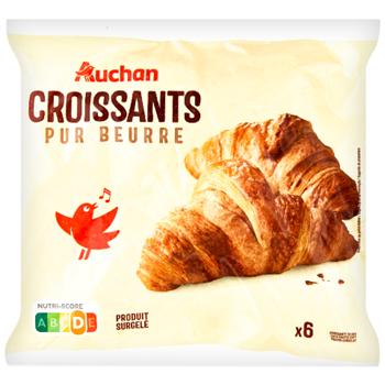 Auchan Frozen Croissant 6pcs 360g
