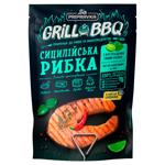 Приправа Pripravka Grill&BBQ Сицилійська риба до риби та морепродуктів з соком лайма, листям кафір-лайму та чилі 30г