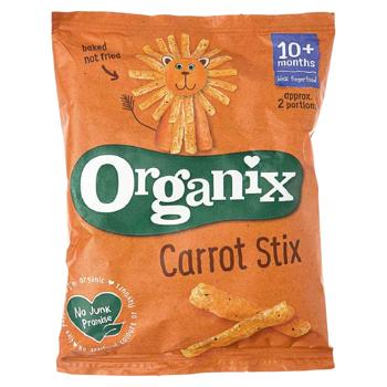Палички кукурудзяні з морквою органічні (з 10 місяців) 15г, Organix - купити, ціни на Grono - фото 1
