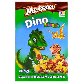 Сніданок сухий Золоте Зерно Динозаврики шоколадно-молочні 80г - купити, ціни на Чудо Маркет - фото 2