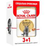 Royal Canin Wet Food for Cats of British Shorthair Breed 3+1pcs x 85g