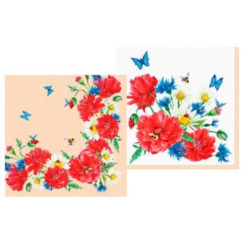 Silken Poppy Field 2-Ply Table Napkins 33*33cm 16pcs - buy, prices for Za Raz - photo 4