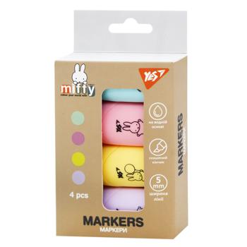 Маркери текстові Yes Miffy 4шт - купити, ціни на NOVUS - фото 2