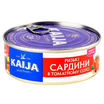 Сардина Kaija в томатном соусе 240г - купить, цены на ULTRAMARKET - фото 1