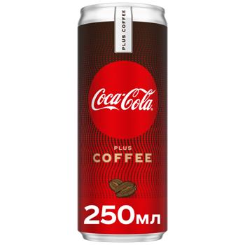 Coca-Cola Plus Coffee Carbonated Drink with Coffee Extract 250ml - buy, prices for Ideal - photo 1