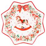 Bona Di Christmas Fantasy Porcelain Figured Dish 30cm