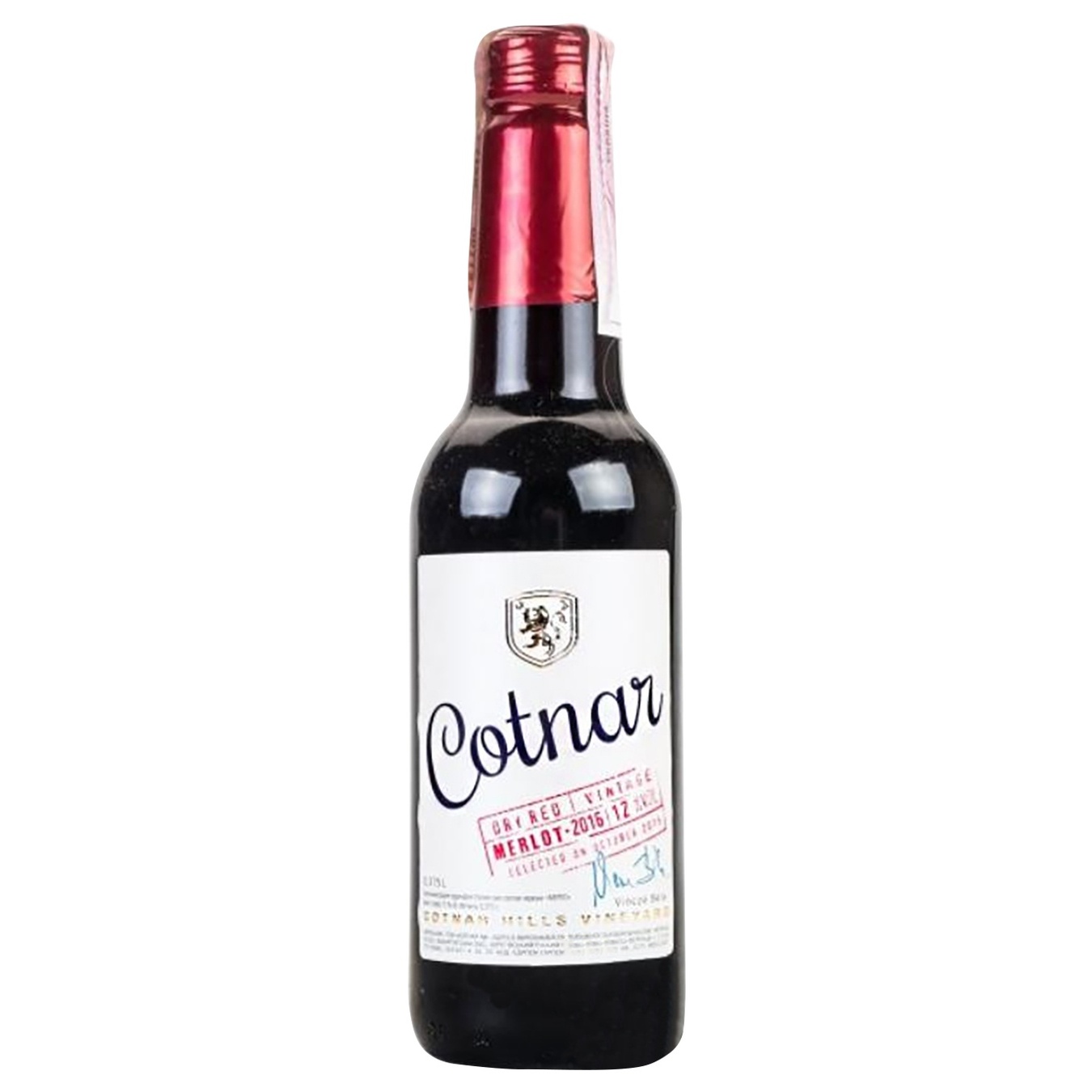

Вино Cotnar Merlot красное полусладкое 9-12% 0,375л