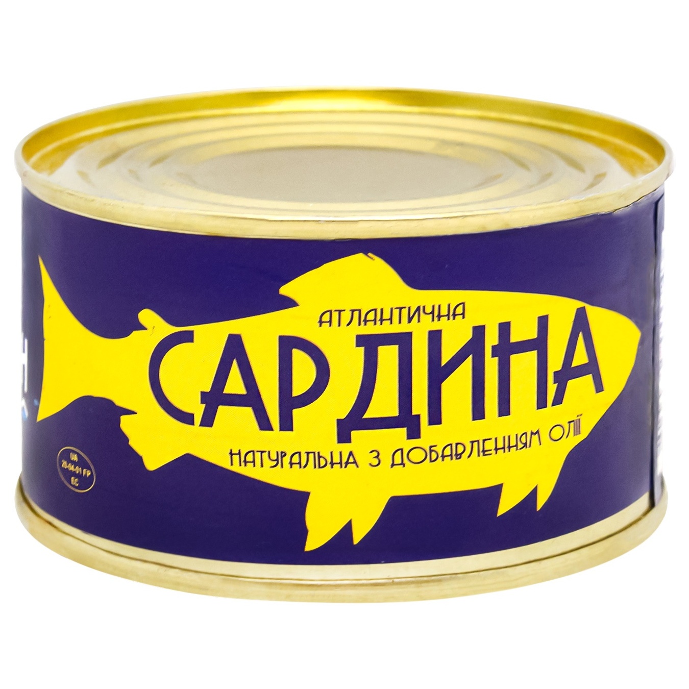 

Сардина Пан Океан атлантическая №5 натуральная с добавлением масла 220г