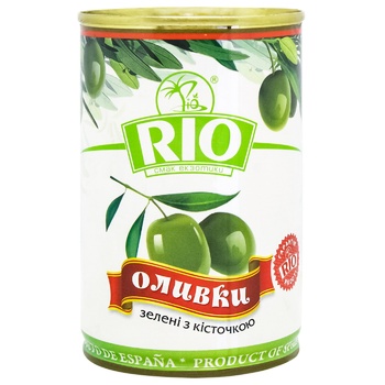 Rio Green Olives with Pits 300g - buy, prices for - photo 1