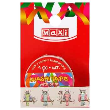 Maxi Decorative Tape with Print 20mm*2m - buy, prices for MegaMarket - photo 1