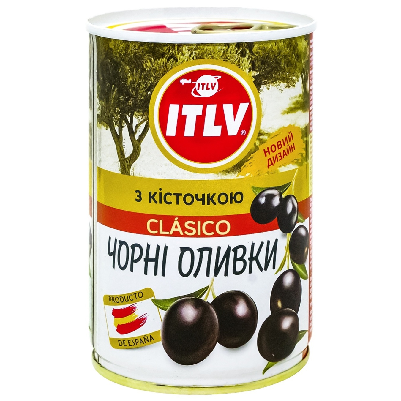 

Оливки ITLV черные с косточкой 314мл