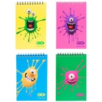 ZiBi Kids Line Smudges Notepad with Spring A6 40 Sheets