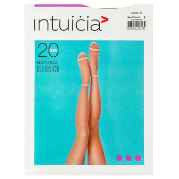 Колготи жіночі Intuicia Natural 20ден р.2 daino