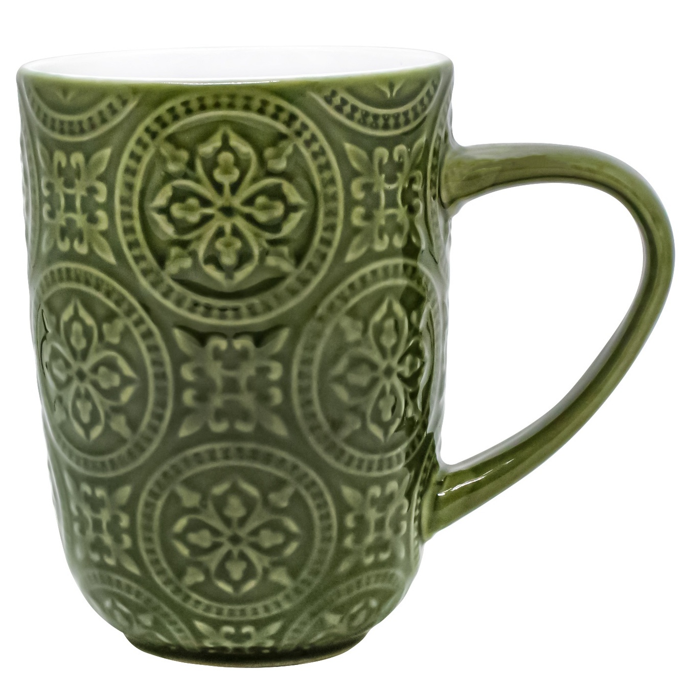 

Чашка Limited Edition Pattern темнo-зеленая 410мл
