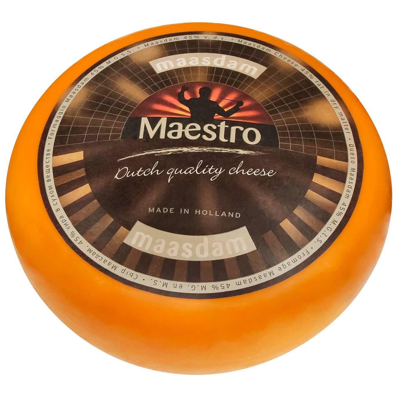 

Сыр Maestro Мааздам твердый 45%