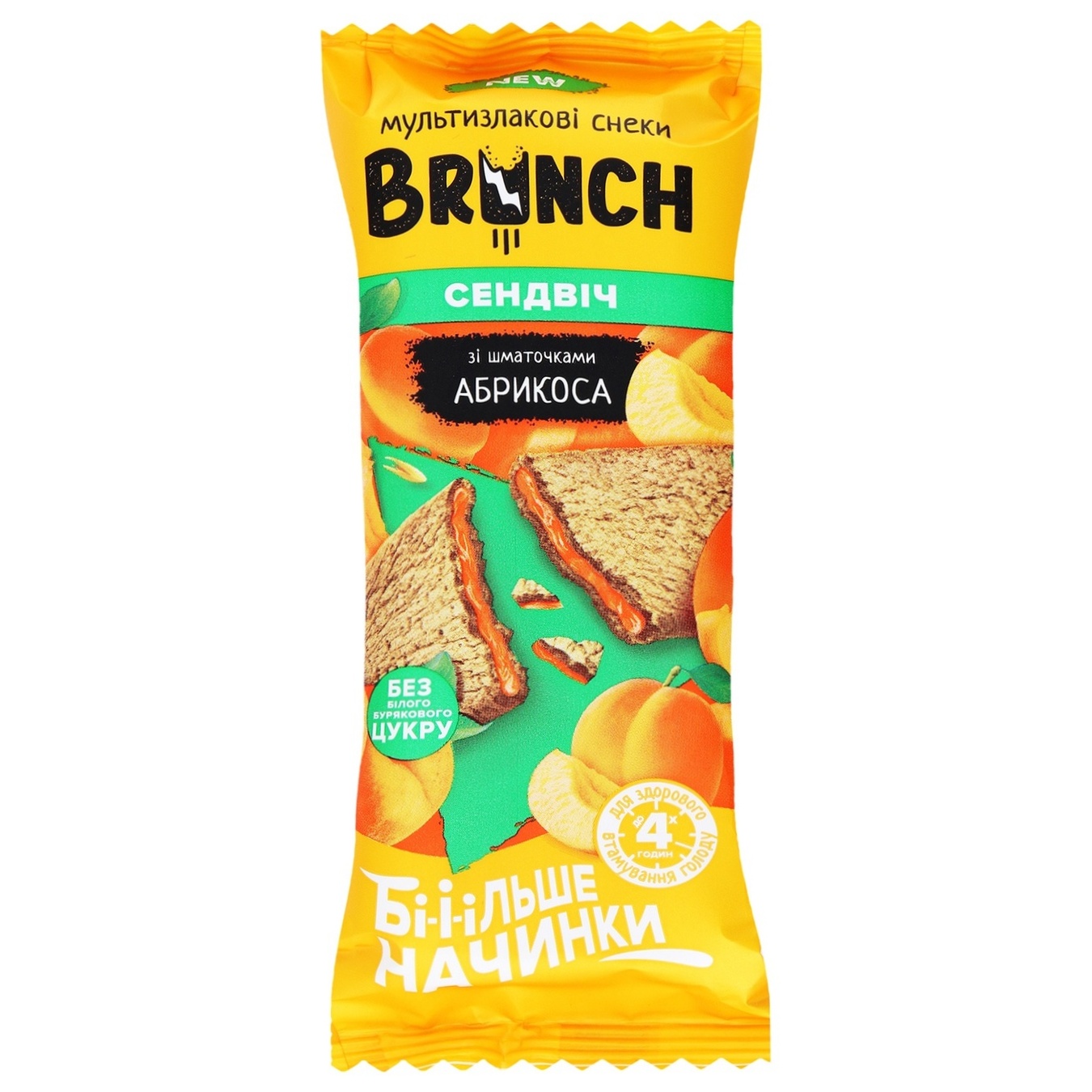

Снеки АВК Brunch мультизлакові зі шматочками натурального абрикоса 56г