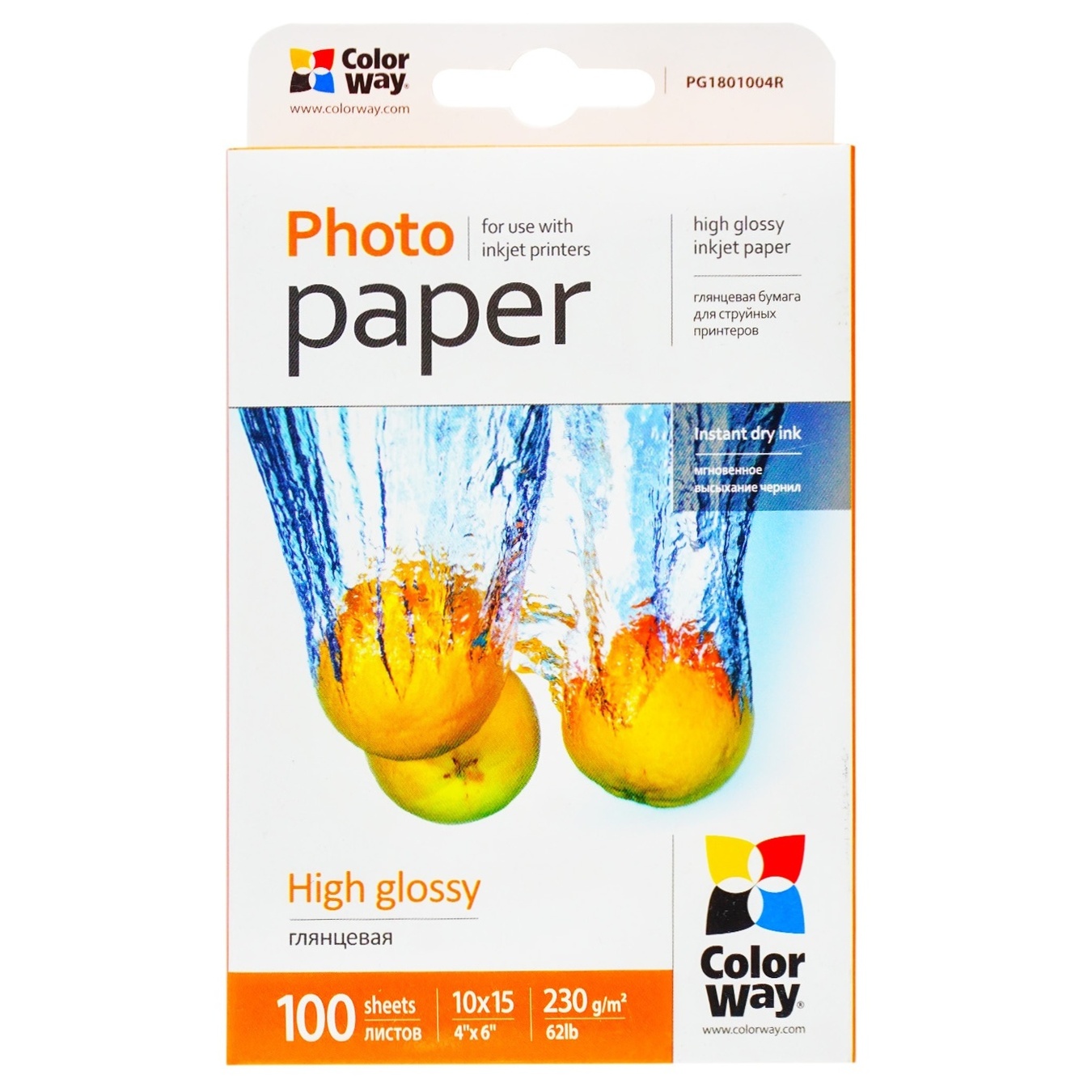 

ПАПІР CW ГЛ 10X15PG230 100