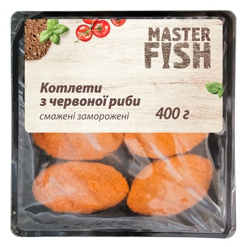 Котлети Master Fish з червоної риби 400г