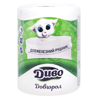 Divo White 2-Layer Paper Towel 1pc - buy, prices for MegaMarket - photo 1