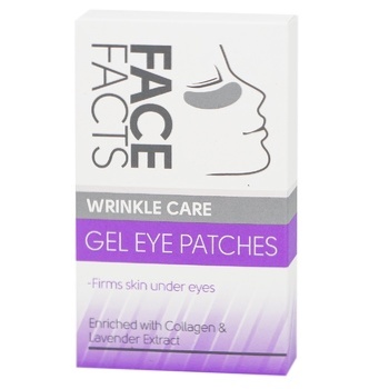 Патчі під очі гелеві Face Facts Wrinkle Care 4 пари - купити, ціни на NOVUS - фото 1