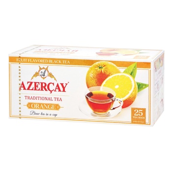 Чай черный Azercay Апельсин 1,8г*25шт - купить, цены на ULTRAMARKET - фото 1