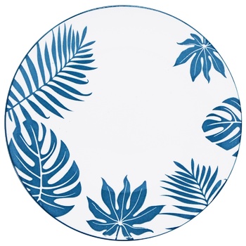 Vittora Turquoise Leaves Dessert Plate 190mm - buy, prices for COSMOS - photo 2