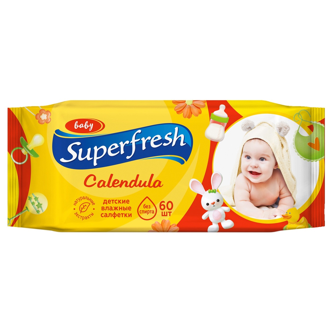 

Салфетки влажные Superfresh Baby 60шт