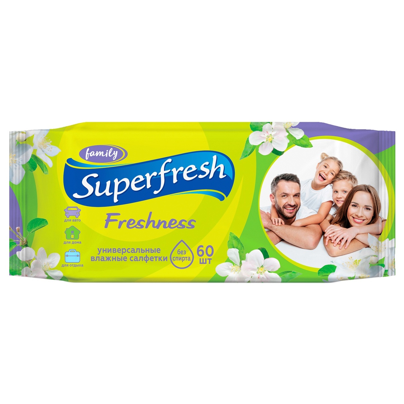 

Салфетки влажные Superfresh для всей семьи 60шт