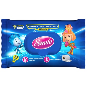 Smile Fixiki baby wet toilet paper 44pcs - buy, prices for METRO - photo 1