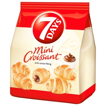 7 days Mini Croissant with Cocoa Filling 65g - buy, prices for - photo 1